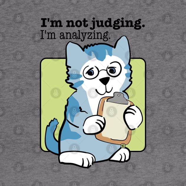 Not Judging Analyzing Blue Kitten by Sue Cervenka